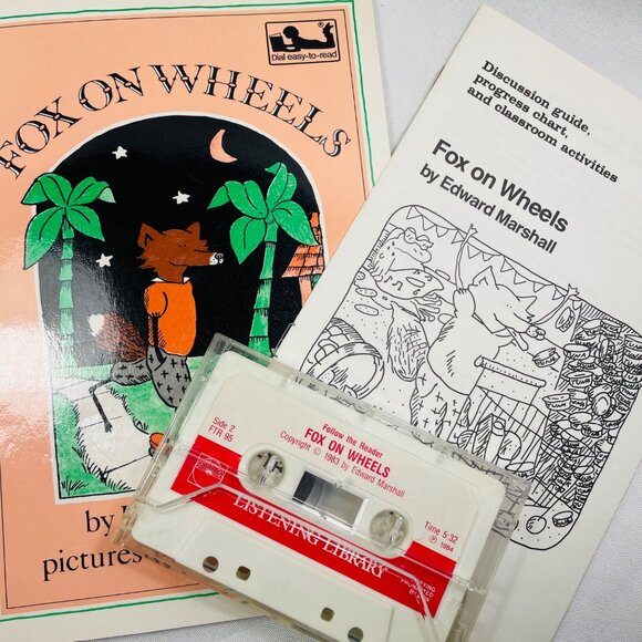 Fox On Wheels Book & Cassette Set By Edward Marshall & James Marshall - Picture 2 of 14